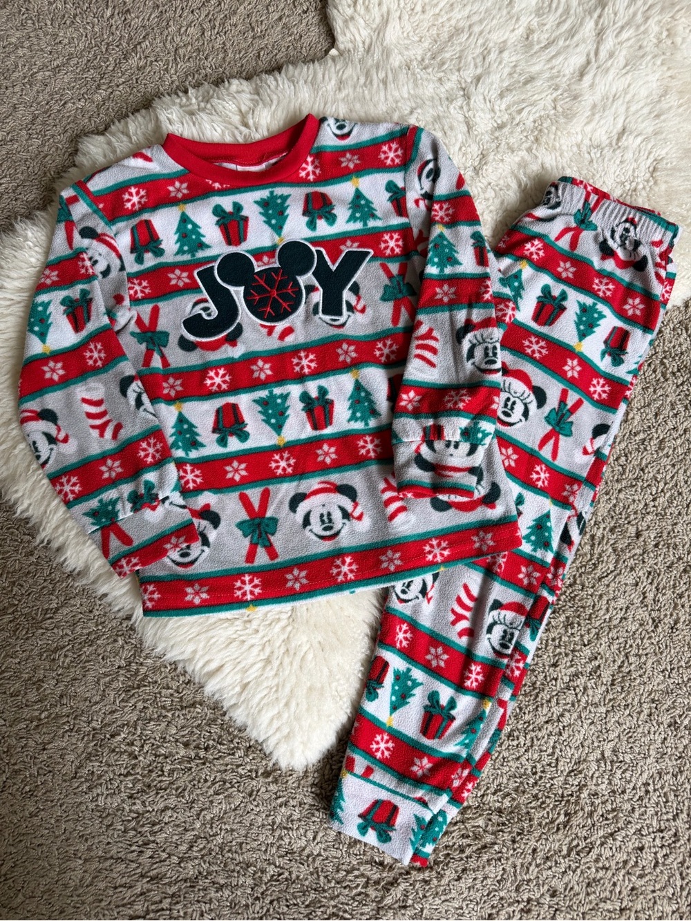 🎄Disney Holiday Fleece Pajama Set | Sz 5